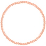 Bracelet élastique boules en plaqué or rose 18 carats.